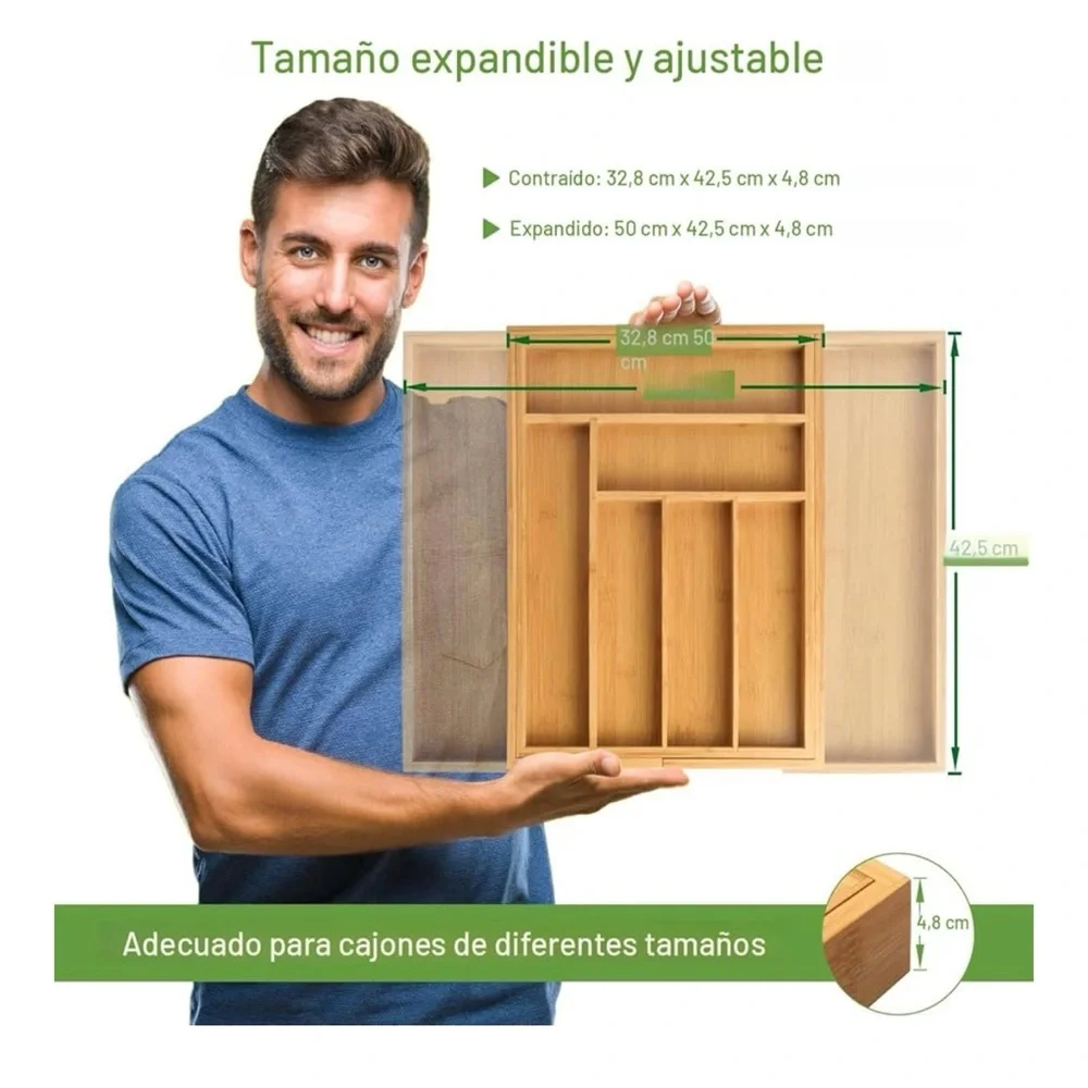 BAMBOO Natural Brown Storage Organizer
